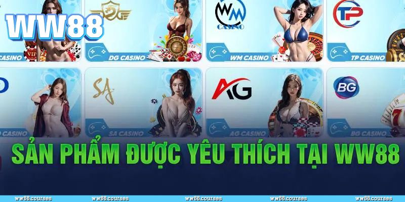 Những sảnh casino nổi bật của WW88